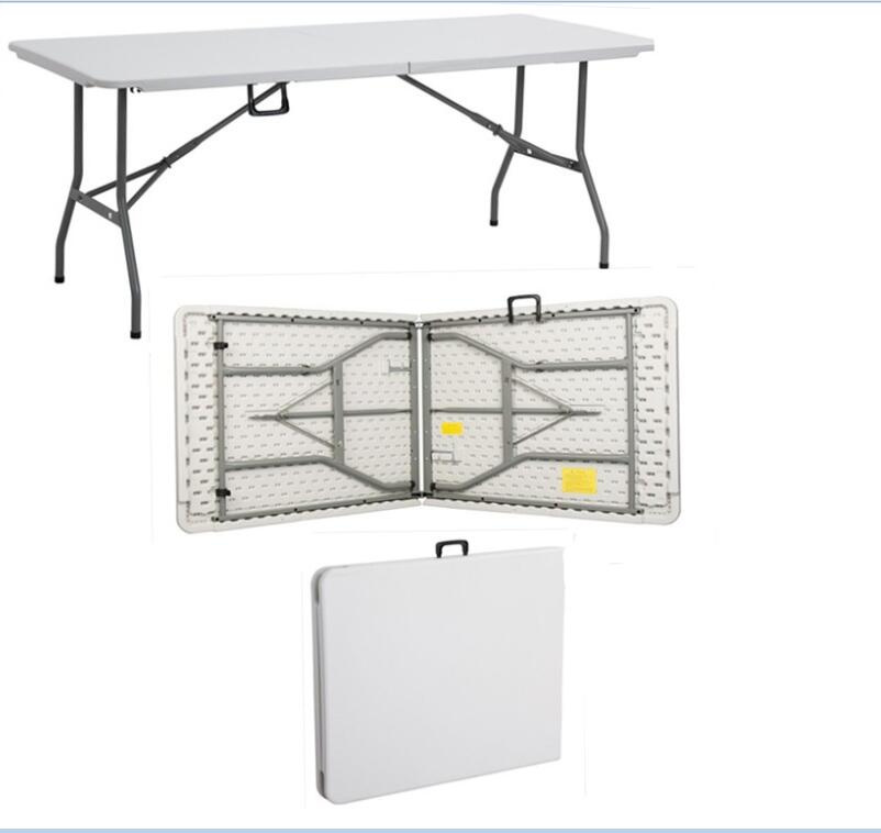 8 Seats Plastic Folding Table for Camping Picnic Dining Party