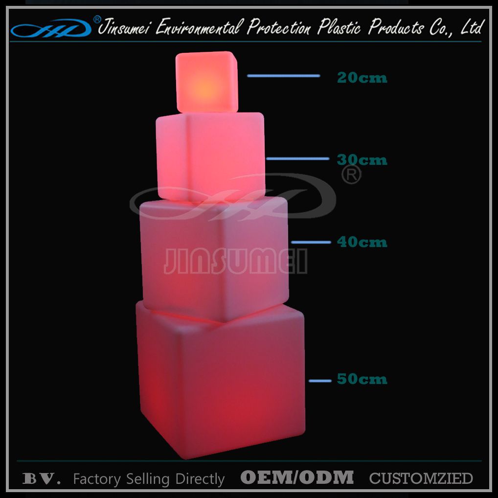 PE Material Color Changing Lighting Bar Stools