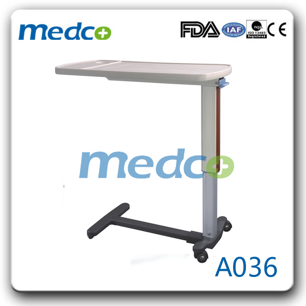 Hospital ABS Gas Spring Over Bed Table
