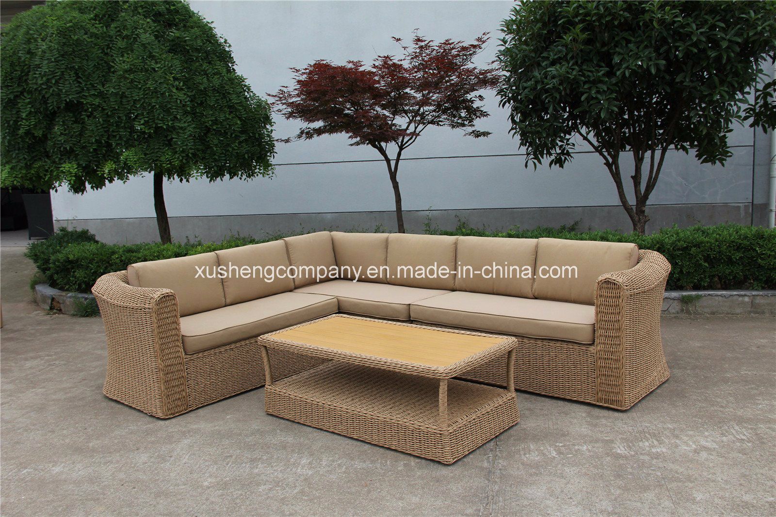 Modern Corner Rattan Sofa Aluminum Simply Sofa
