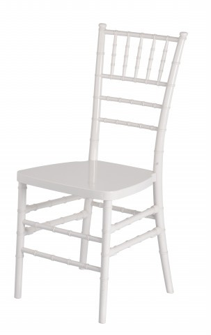 White Plastic Resin Tiffany Chair for Outdoor Event