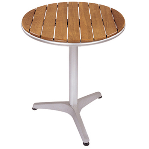 Round Aluminum Wooden Dining Table (DT-06260R1)