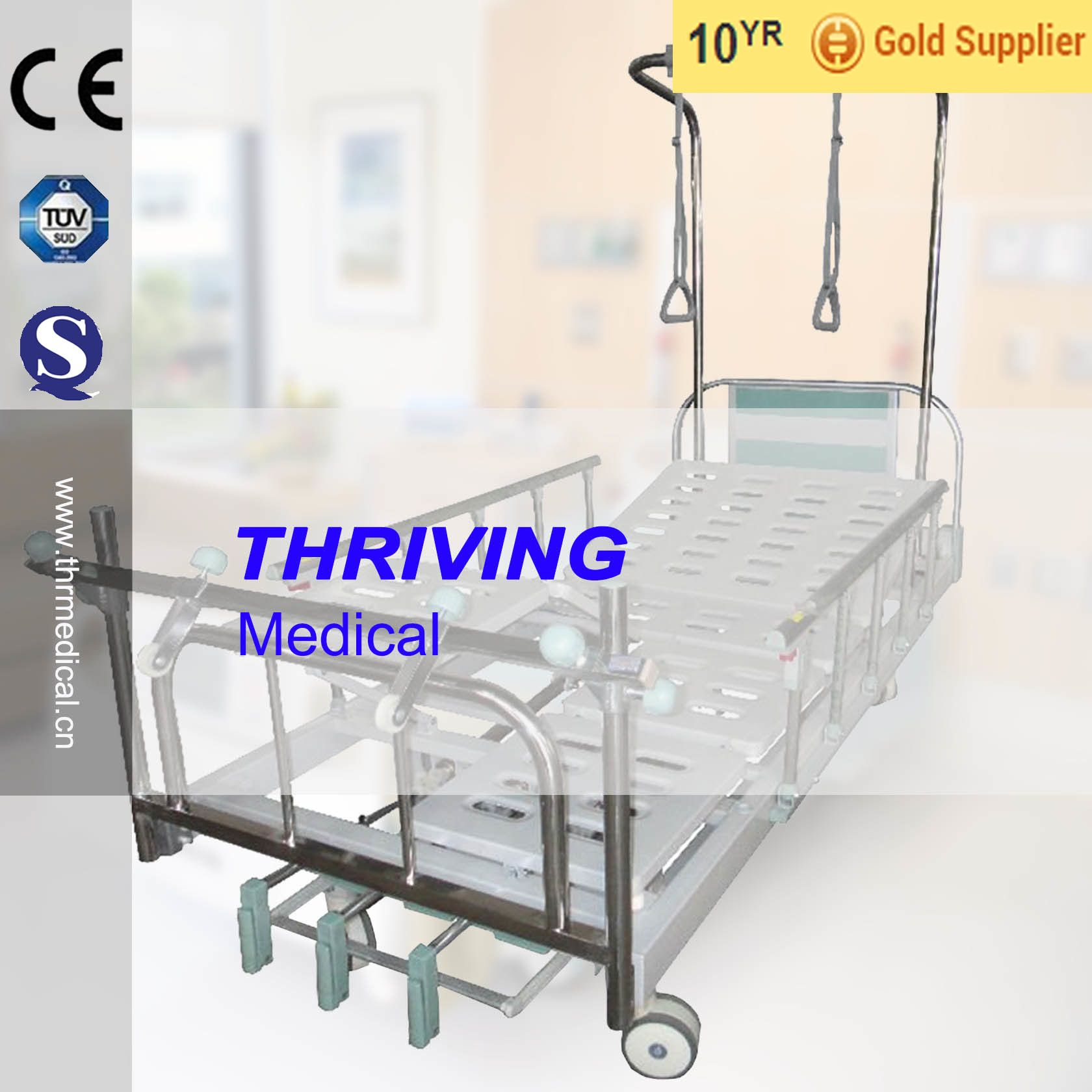 Hospital 3-Crank Manual Orthopaedic Traction Bed (THR-TB001)
