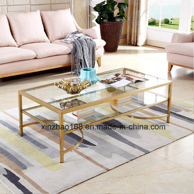 Glass Top Stainless Steel Dining Round Table