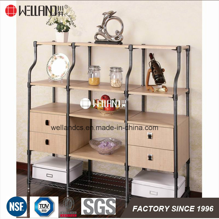 Zhongshan Changsheng Patent Design Livingroom Storage Steel-Wooden Furniture