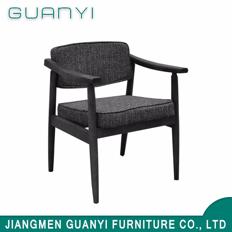 Fabric Wood Chair Dinner Chair Coffee Chair with Wooden Legs