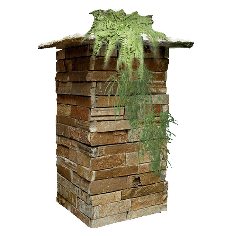 Natural Slate Stone Cement Column (SMC-PC008)