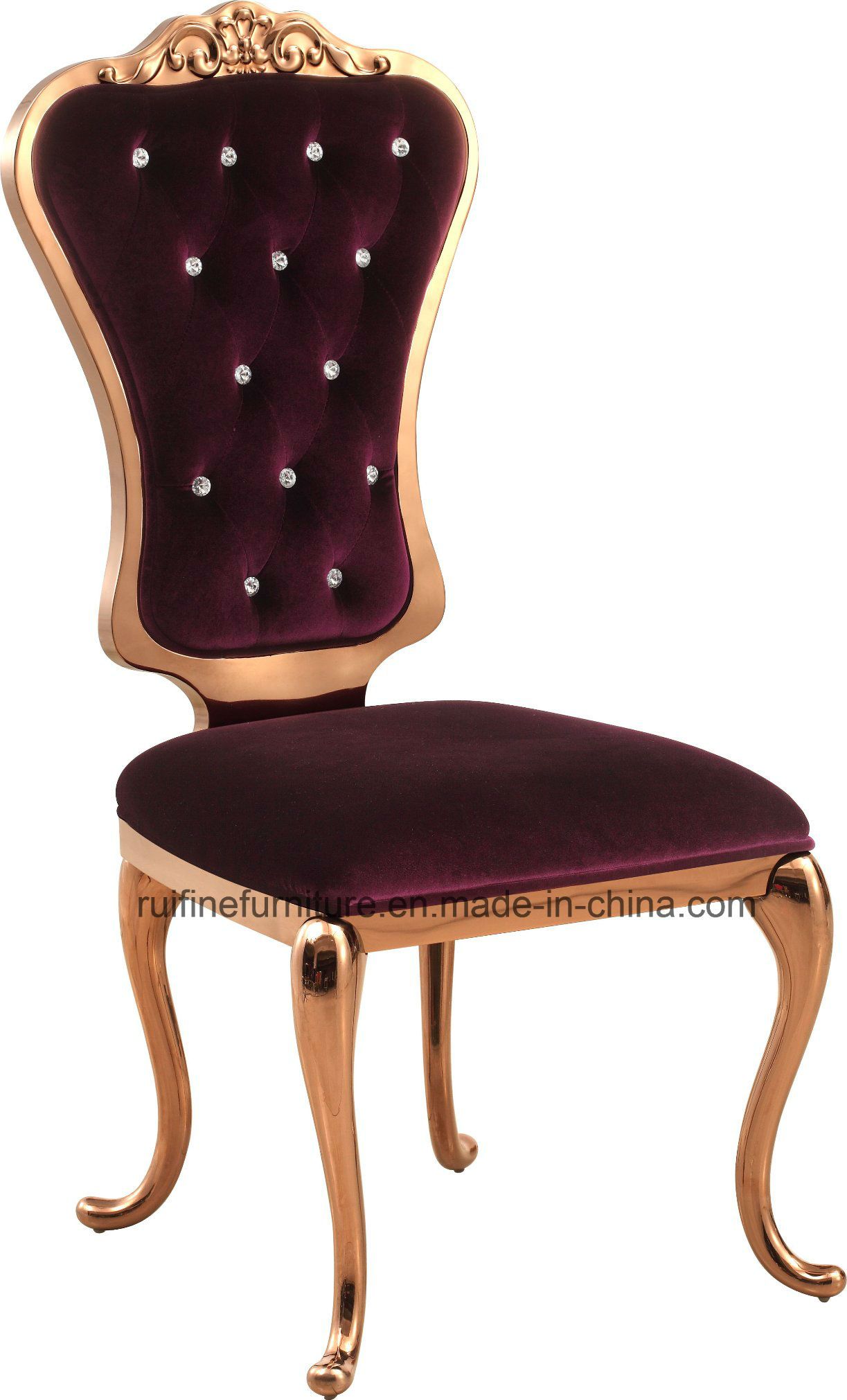 2018 Luxury Royal Dining Chair for Dining Room Stainless Steel