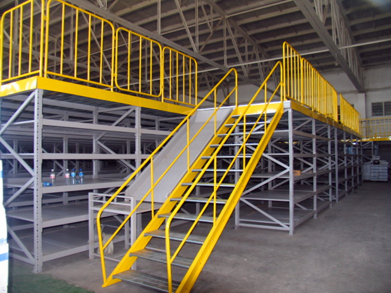 High Density Multi-Tier Mezzanine Flooring Shelving System