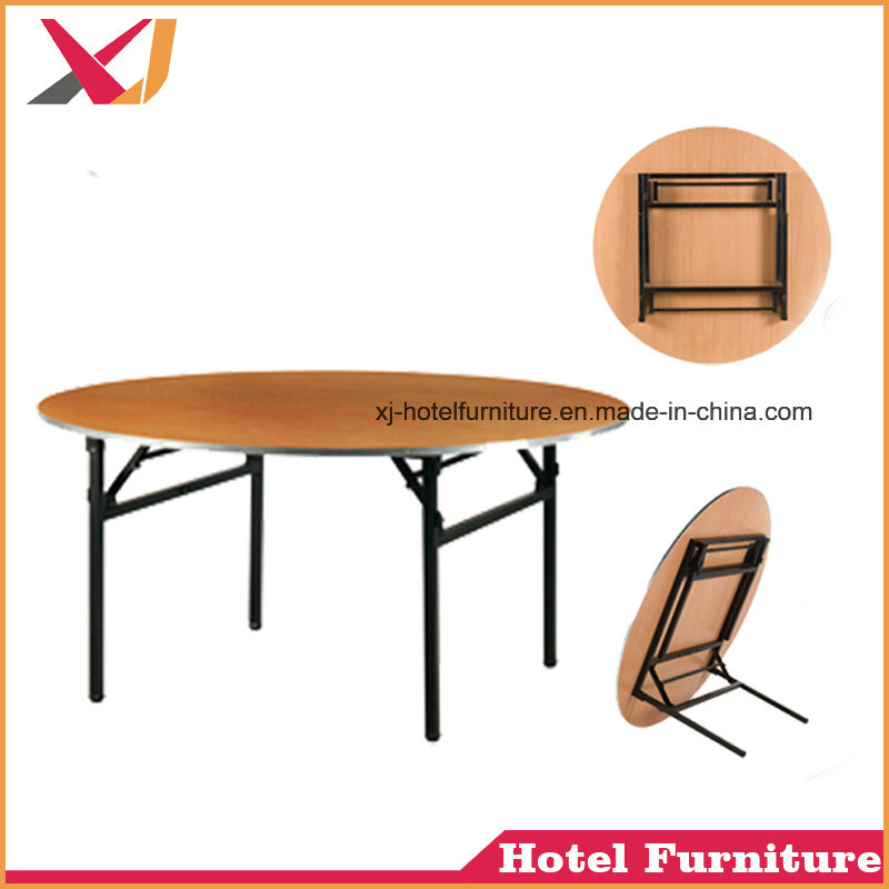 Banquet Wooden Folding Wedding Round Table