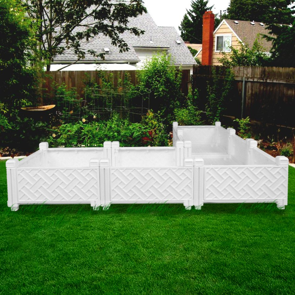 2018 Flower Planter with Assembly Garden Pot Raised Garden Bed