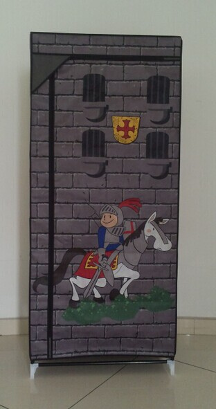 Various Cartoon Printing Non-Woven Wardrobe