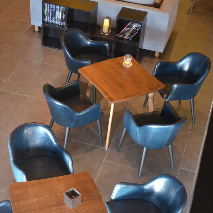 (SP-CS347) Uptop Commercial Wood Lobby Coffee Shop Furniture Tables and Chairs