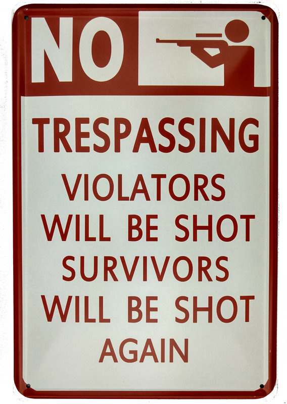 Warning Logo Metal Tin Sign Metal Wall Art Craft for Wall Decoration