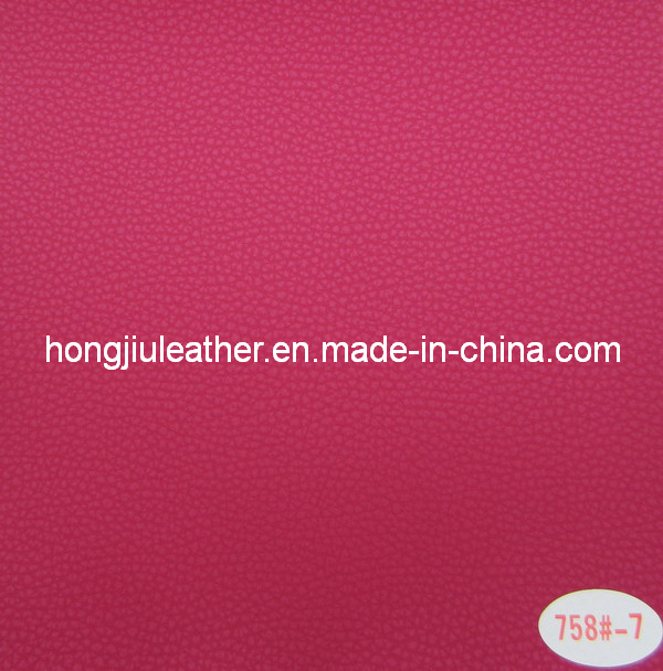 Colorful Litchi Pattern with Pearly Luster PVC Car Leather (758#)