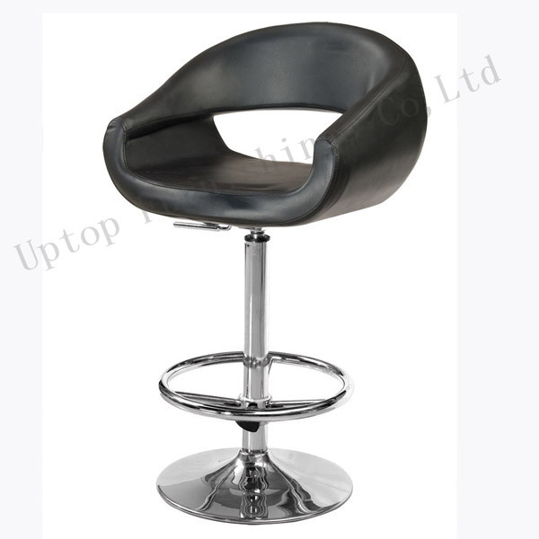 Black Casino Swivel Leather Bar Stool (SP-HBC313)