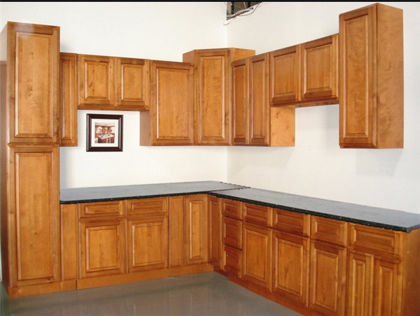 2017 New Kitchen Sets Design Solid Wood Kitchen Cabinet