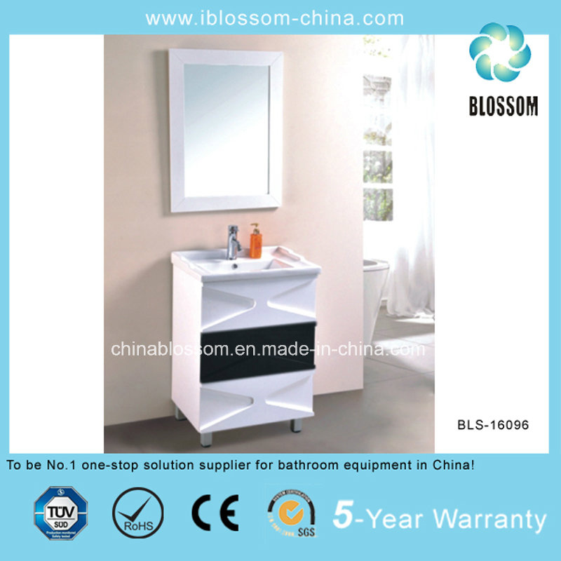 Simple Design China PVC Bathroom Vanity, Cabinet with CE (BLS-16096)