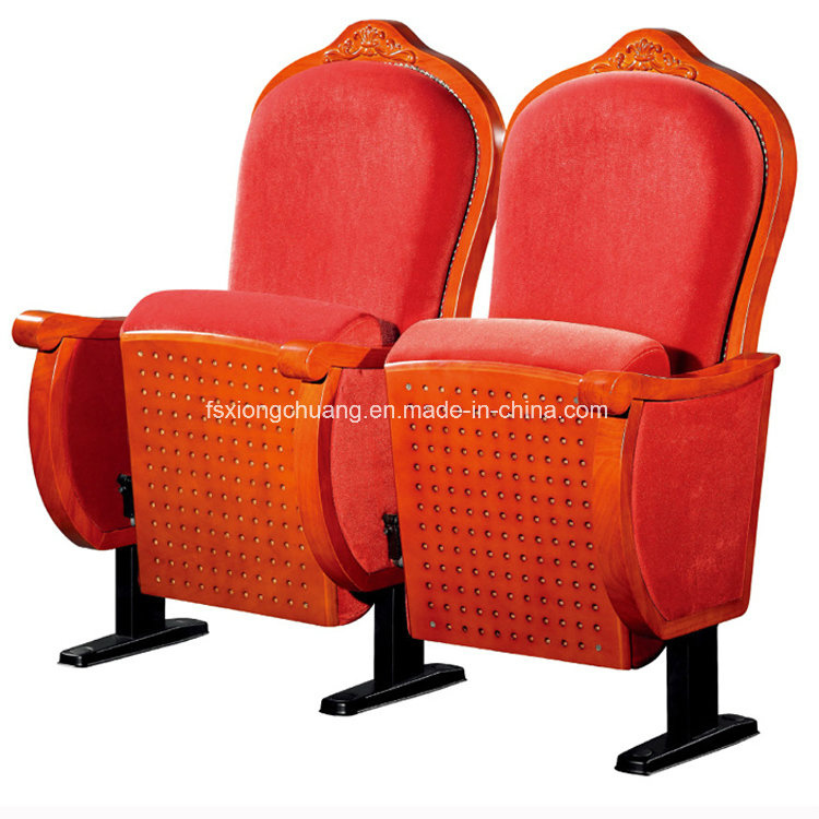 Wood Armrest Fabric Cushion Church Chair in The Pulpit and in The Pews Church Chair