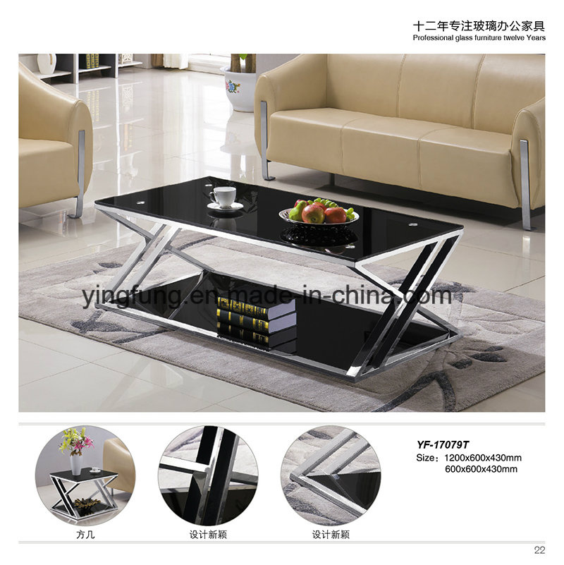 Living Room Furniture Tempered Glass Table Coffee Yf-T17079