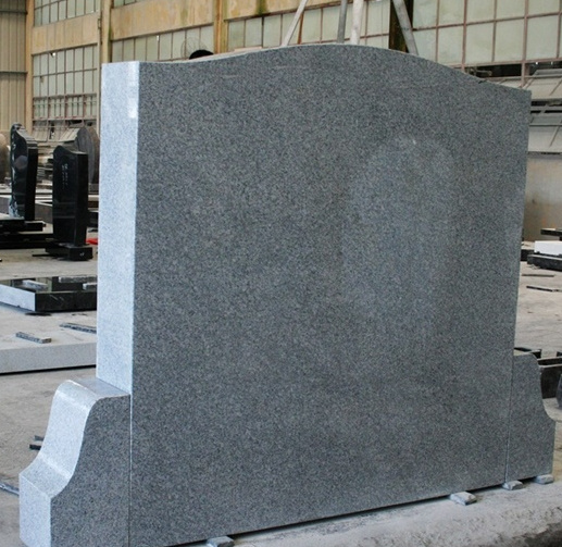 Light Gray G633 Polished Slant Marker Monument