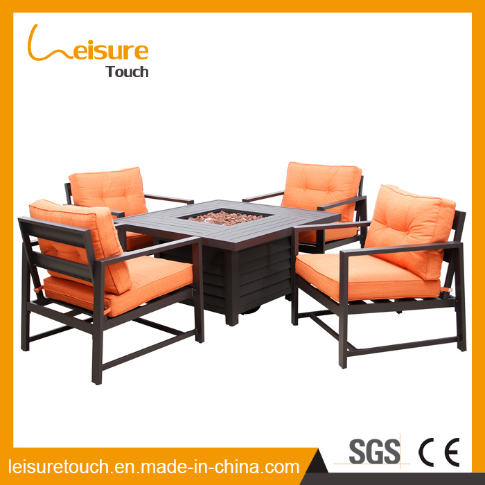 Polywood Modern Home Fire Pit Table Hotel Restaurant Outdoor Dining Chair Patio Furniture