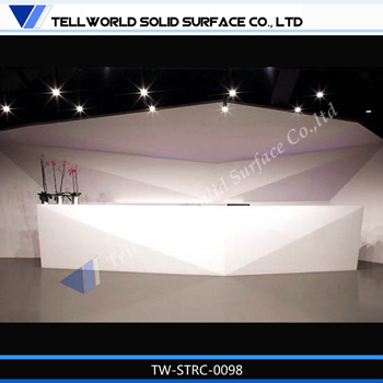 Unique Shoe Design Reception Desk, Hot Sale Hotel Reception Desk