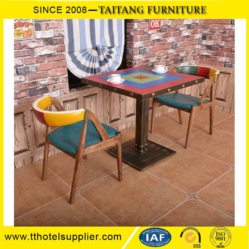 Restaurant Customized Wood Dining Tables and Chair