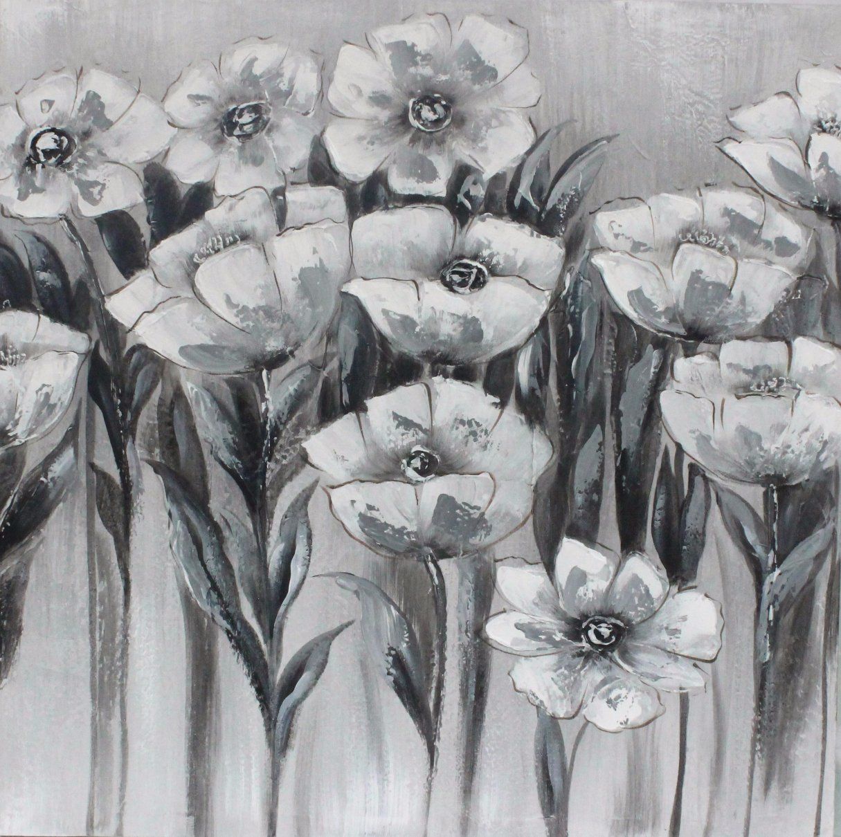 Handmade Flower Canvas Oil Painting for Home Decoration