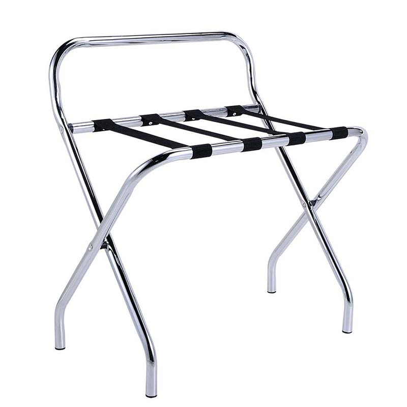 Back Bar Folding Hotel Luggage Rack with Backrest