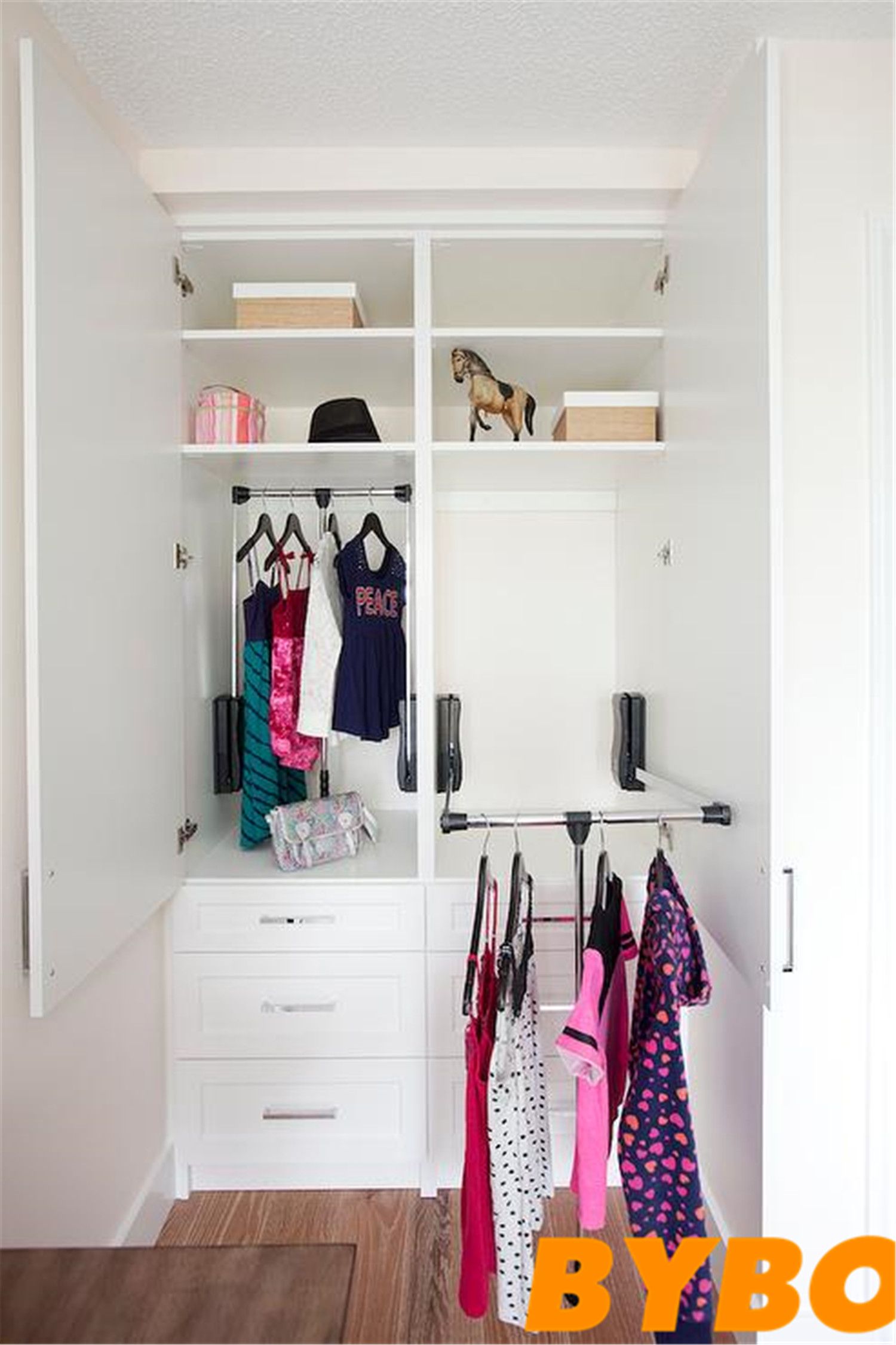 Simple Higed Door Wardrobe (BY-W-123)