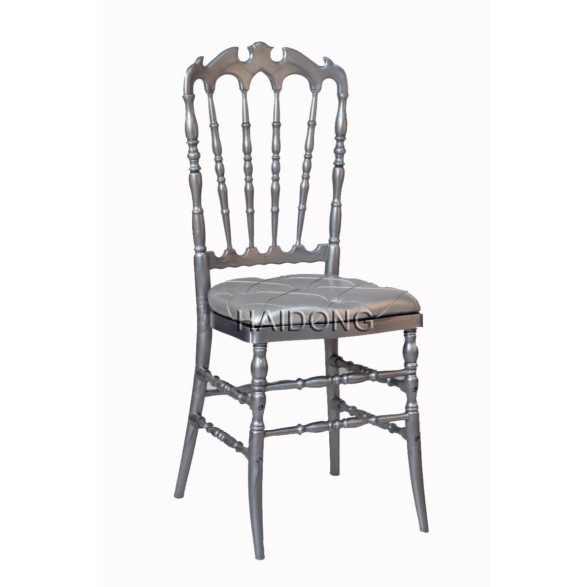 New Design Silver Lucite Plastic Royal Chairs in Rental