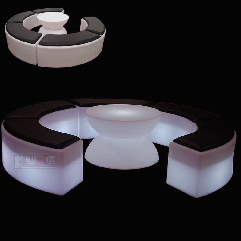 LED Cushion Cube LED Bend Stools with Cushion