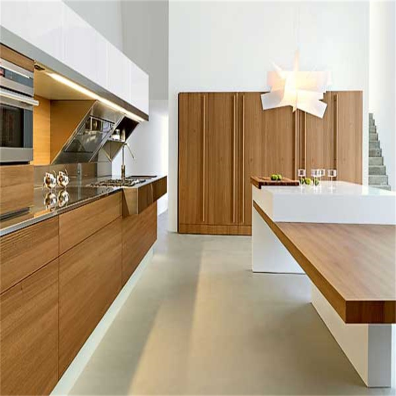 Foshan Factory OEM/ODM Modular Handle Free Lacquer Kitchen Cabinet