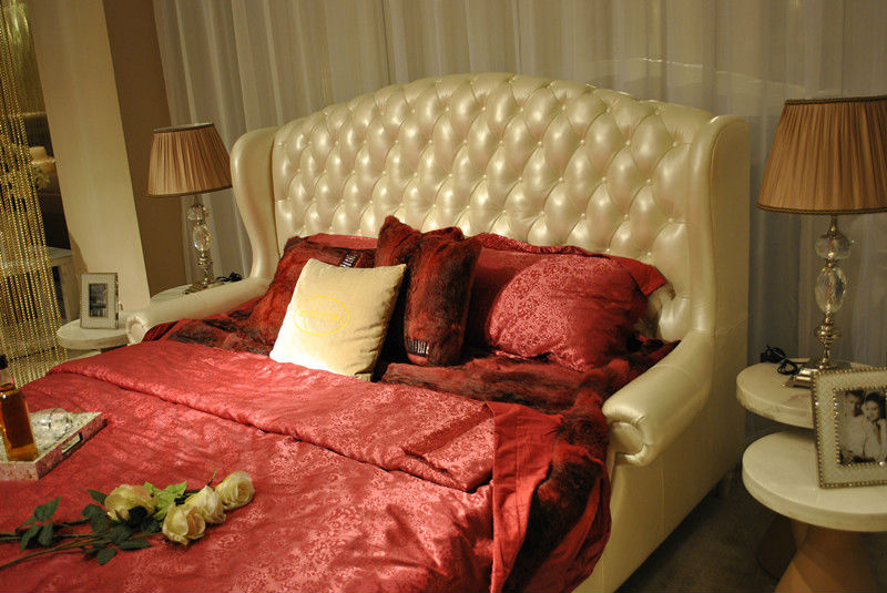 Genuine Leather Bedroom Furniture Leather Bed