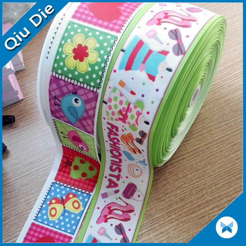 Custom Logo Polyester Printed 6 Inch Satin Ribbon for Decoration