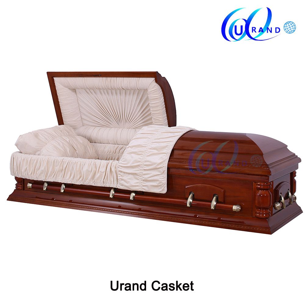 Mahogany Veneer High Gloss Hot Sale Dome Casekt and Coffin