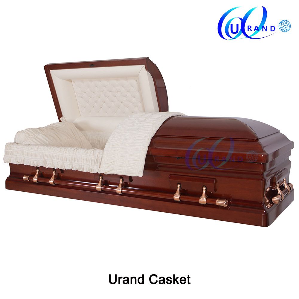 Unique Design Special Handles High Gloss Casket