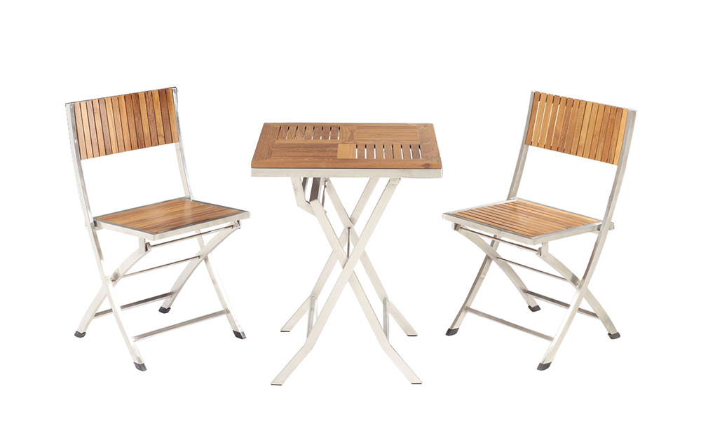 Stainless Steel Outdoor Dining Table Set