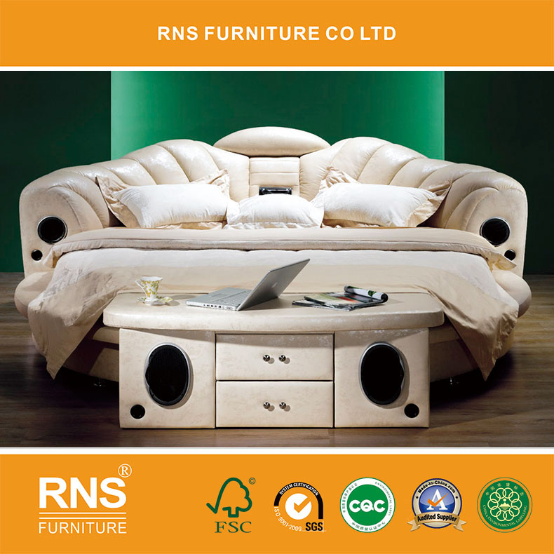 9#Round Multifunctional Bedroom Sex Round Bed