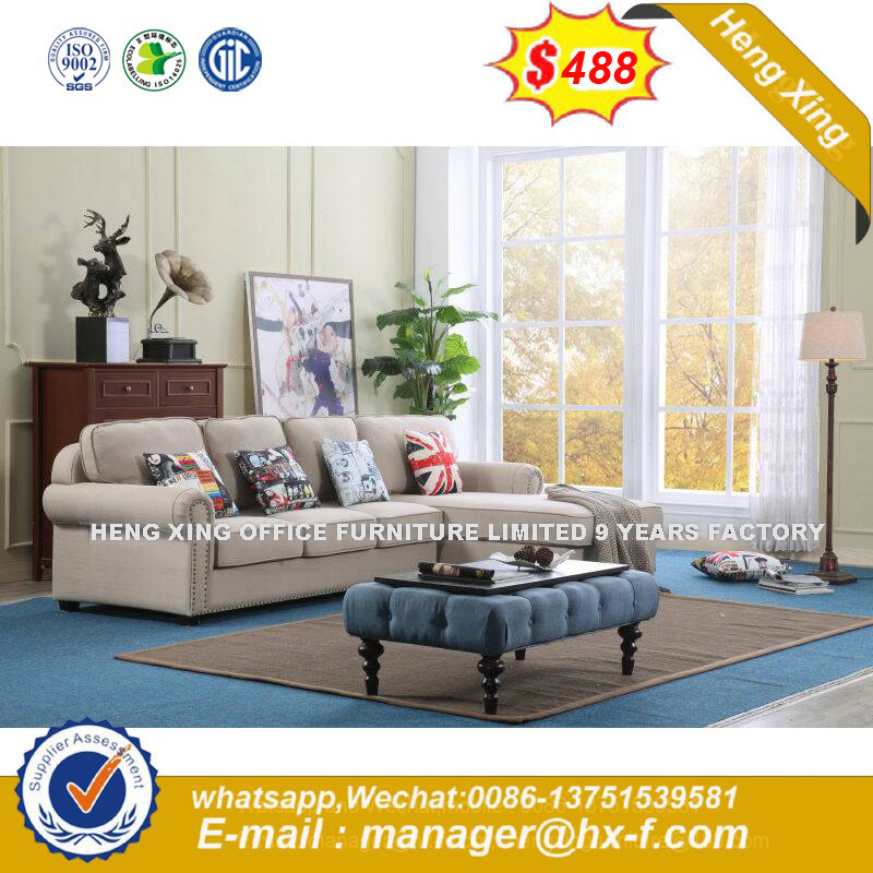 Modern Sofa Furniture, Wooden Genuine Leather Sofa (HX-SN8052)