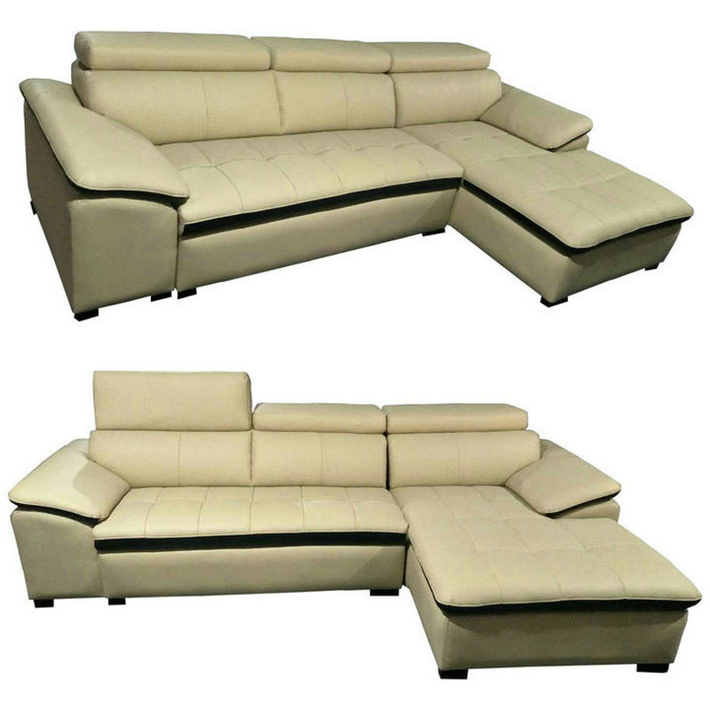 L Shape Wholesale Price Office Furniture Leather Sofa (A80)