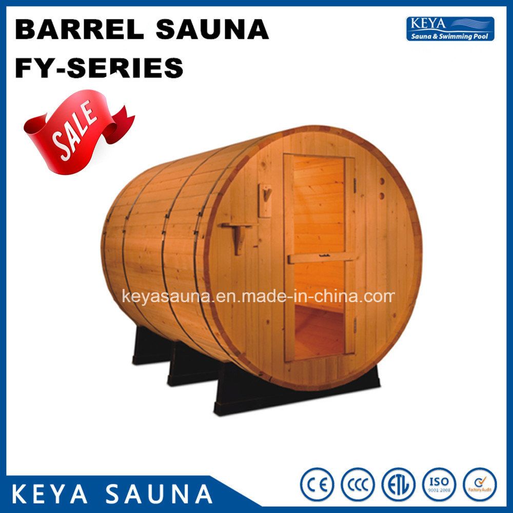 Portable Sauna Canadian Red Cedar Barrel Sauna for Garden