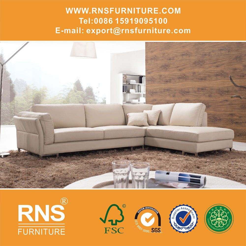 Living Room Genuine Leather Sofa Hotel Furniture 628#