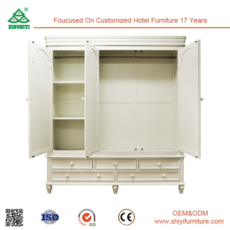 Quick and Easy Assembly Clothes Wardrobe, Wooden Wardrobe Closet Used