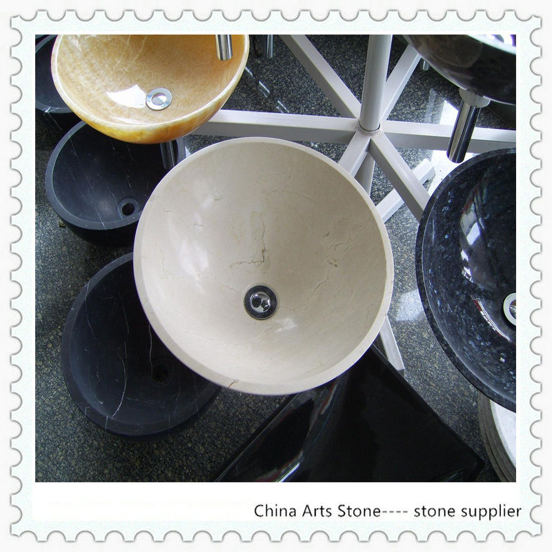 Marble Stone Sink for Restaurant Bathroom