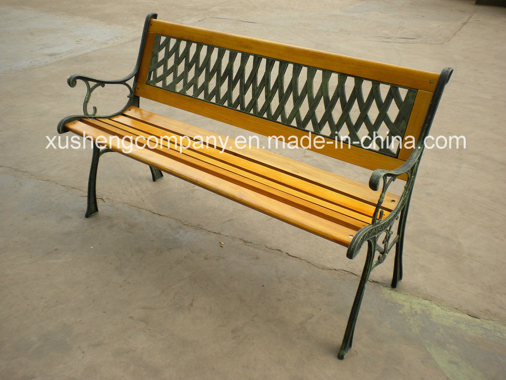 Modern Outdoor Cast Iron Palstic Wood Garden Chair