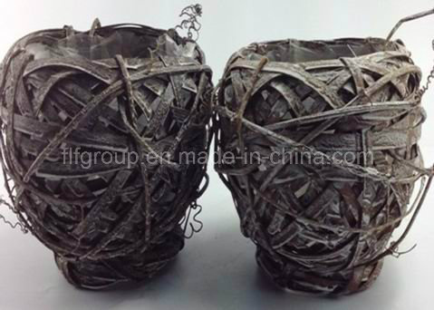 Eco-Friendly Wicker Natural Look Home Decoration Flower Wicker Plant Basket