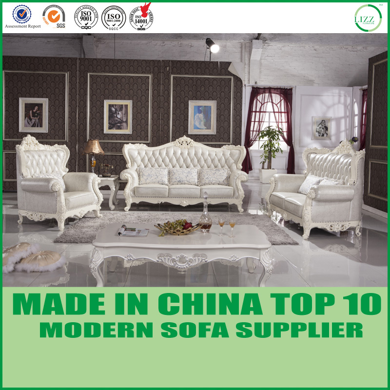 European Style Genuine Leather Sectional Sofa Furniture