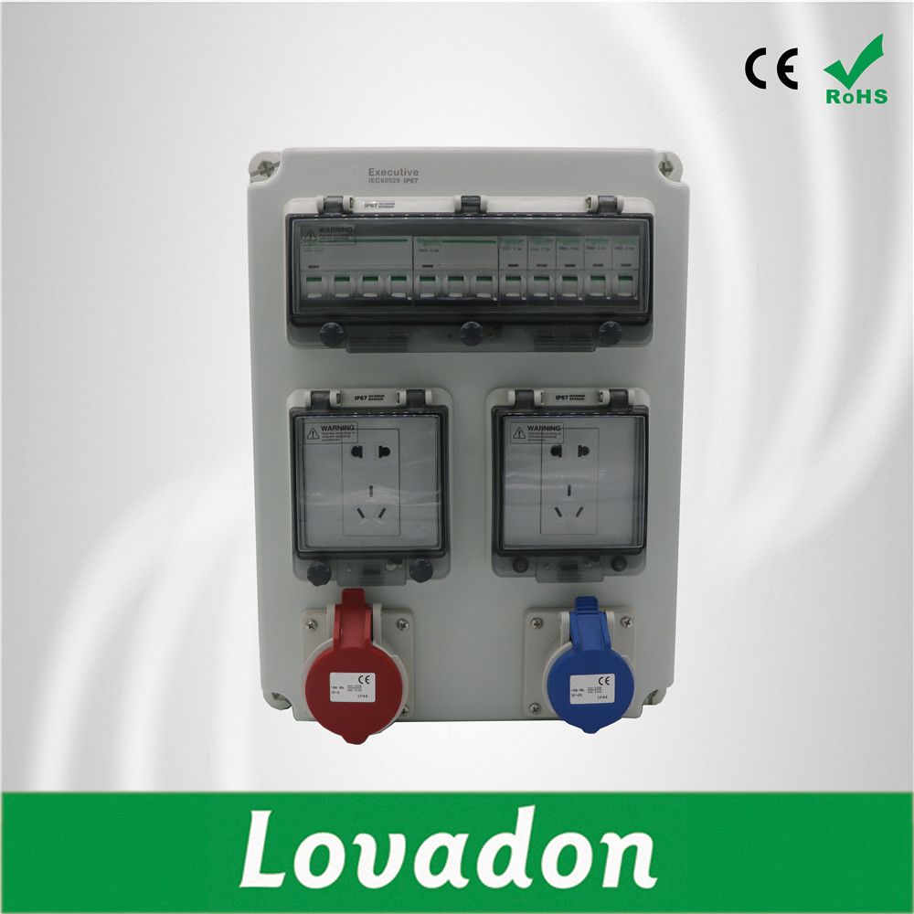 IP67 Transparent Contact Protection Window Hood Electrical Cabinet Outlet